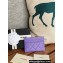 Chanel Classic Card Holder AP0213 in Grained Calfskin Purple