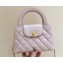 Chanel Shiny Aged Calfskin Mini Shopping Bag AS4416 Light Pink 2023 (ORIGINAL QUALITY)