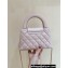 Chanel Shiny Aged Calfskin Mini Shopping Bag AS4416 Light Pink 2023 (ORIGINAL QUALITY)