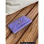Chanel Classic Card Holder AP0213 in Grained Calfskin Purple