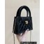 Chanel Shiny Aged Calfskin Mini Shopping Bag AS4416 Black 2023 (ORIGINAL QUALITY)