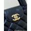 Chanel Shiny Aged Calfskin Clutch with Chain Bag AP3435 Black 2023 (ORIGINAL QUALITY)