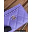 Chanel Classic Card Holder AP0213 in Grained Calfskin Purple
