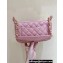 Chanel Grained Calfskin Quilting Vintage Hobo Bag 50920 Pink 2023 (ORIGINAL QUALITY)