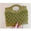 Chanel 31 Tweed Mini Shopping Bag AS4133 Green 2023 (ORIGINAL QUALITY)