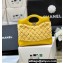 Chanel 31 Tweed Mini Shopping Bag AS4133 Yellow 2023 (ORIGINAL QUALITY)