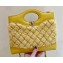 Chanel 31 Tweed Mini Shopping Bag AS4133 Yellow 2023 (ORIGINAL QUALITY)