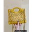 Chanel 31 Tweed Mini Shopping Bag AS4133 Yellow 2023 (ORIGINAL QUALITY)