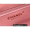 Chanel Shiny Aged Calfskin Mini Shopping Bag AS4416 Coral Pink 2023 (ORIGINAL QUALITY)