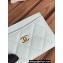 Chanel Classic Card Holder AP0213 in Grained Calfskin Pale Green