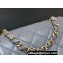 Chanel Grained Shiny Calfskin Small Backpack Bag AS4399 Gray 2023 (ORIGINAL QUALITY)