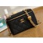 Chanel Small Sweet Heart Vanity Case Bag 81247 in Grained Calfskin Black