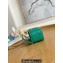 Chanel Small Sweet Heart Vanity Case Bag 81247 in Grained Calfskin Green