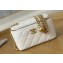 Chanel Small Sweet Heart Vanity Case Bag 81247 in Grained Calfskin White