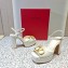 Valentino Heel 11cm Platform 3cm Vlogo sandals in Patent leather White