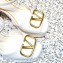 Valentino Heel 11cm Platform 3cm Vlogo sandals in Patent leather White