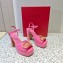 Valentino Heel 11cm Platform 3cm Vlogo sandals in Patent leather Pink