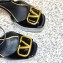 Valentino Heel 11cm Platform 3cm Vlogo sandals in Patent leather Black