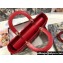 Dior Large Lady Dior Bag in Cannage Lambskin Red