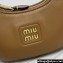 Miu Miu Leather hobo bag 5BP084 Brown
