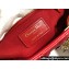 Dior Large Lady Dior Bag in Cannage Lambskin Red