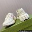 Gucci leather Rhyton Women/Men Sneakers with Contrasting Interlocking G cut-out White/Pink 2023