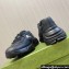Gucci leather Rhyton Women/Men Sneakers with Contrasting Interlocking G cut-out Black/White 2023