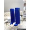 Givenchy Heel 8.5cm Shark Lock boots Blue with strass 2023