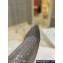 Givenchy Heel 8.5cm Shark Lock boots Silver Gray with strass 2023