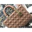 Dior Large Lady Dior Bag in Cannage Lambskin Nude