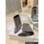 Givenchy Heel 8.5cm Shark Lock ankle boots Silver Gray with strass 2023