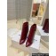Givenchy Heel 8.5cm Shark Lock ankle boots in smooth calfskin leather Dark Red 2023