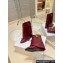 Givenchy Heel 8.5cm Shark Lock ankle boots in smooth calfskin leather Dark Red 2023