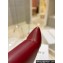 Givenchy Heel 8.5cm Shark Lock ankle boots in smooth calfskin leather Dark Red 2023