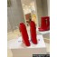 Givenchy Heel 8.5cm Shark Lock ankle boots in smooth calfskin leather Red 2023