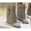 Givenchy Heel 8.5cm Shark Lock ankle boots in smooth calfskin leather Gray 2023