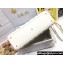Dior Large Lady Dior Bag in Cannage Lambskin White