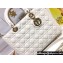 Dior Large Lady Dior Bag in Cannage Lambskin White