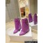 Givenchy Heel 8.5cm Shark Lock ankle boots in smooth calfskin leather Purple 2023