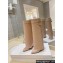Givenchy Heel 8.5cm Shark Lock boots in smooth calfskin leather Nude 2023