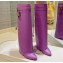 Givenchy Heel 8.5cm Shark Lock boots in smooth calfskin leather Purple 2023