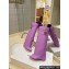 Givenchy Heel 8.5cm Shark Lock boots in smooth calfskin leather Purple 2023