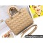 Dior Large Lady Dior Bag in Cannage Lambskin Beige