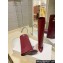 Givenchy Heel 8.5cm Shark Lock boots in smooth calfskin leather Dark Red 2023