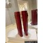 Givenchy Heel 8.5cm Shark Lock boots in smooth calfskin leather Dark Red 2023