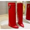 Givenchy Heel 8.5cm Shark Lock boots in smooth calfskin leather Red 2023