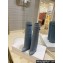 Givenchy Heel 8.5cm Shark Lock boots in washed denim Blue 2023