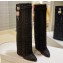 Givenchy Heel 8.5cm Shark Lock boots in Tweed Black 2023