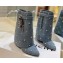 Givenchy Heel 8.5cm Shark Lock ankle boots in denim with pearls 2023