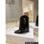 Givenchy Heel 8.5cm Shark Lock ankle boots in smooth calfskin leather Stitching Black 2023